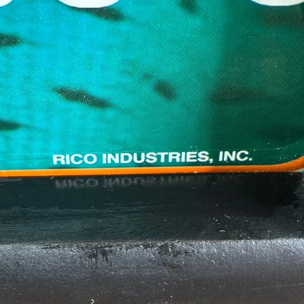 Miami Dolphins NFL License Plate Wall Clock Rico Industries MTF1102 Teal Orange